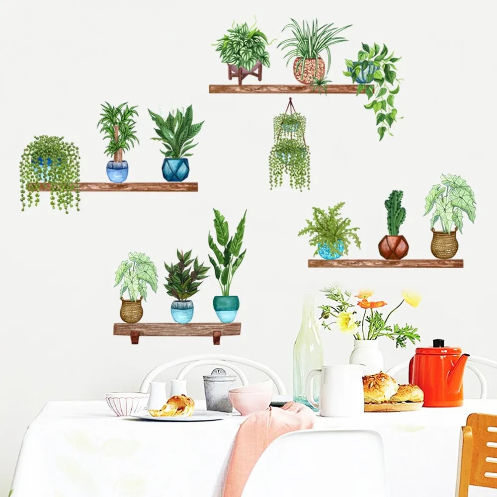 DOGDD™ 3D Green Plant Wall Sticker